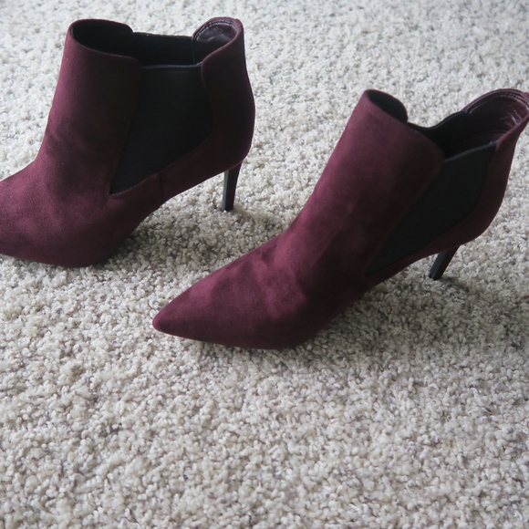 BCBG Shoes - BCBG Getaway Plum Booties - Size 8